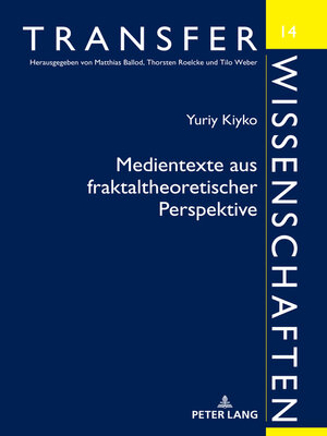 cover image of Medientexte aus fraktaltheoretischer Perspektive